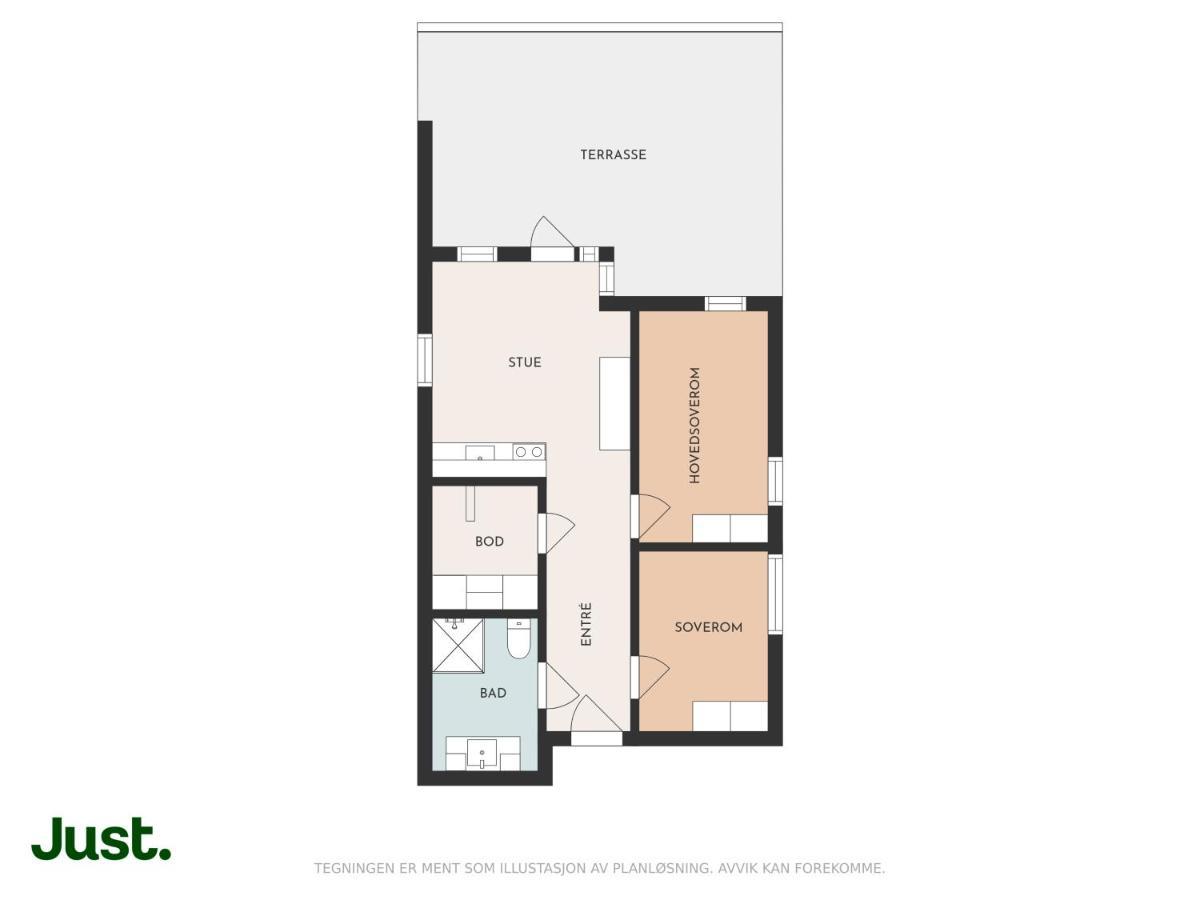Skir 2 Bdr Corner View Apartement トロムソ エクステリア 写真